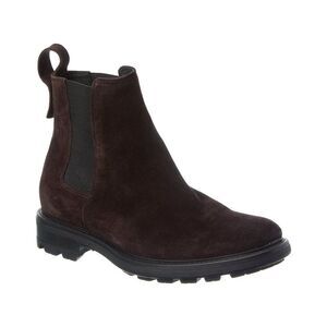 Theory Suede Chelsea Boot, Brown